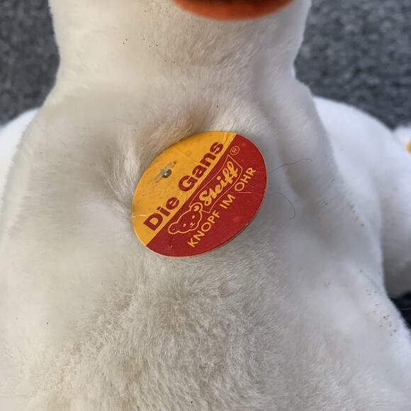 Steiff German Stuffed White Goose Duck Animal Die Gans Old MacDonald - NEW - Picture 3 of 14